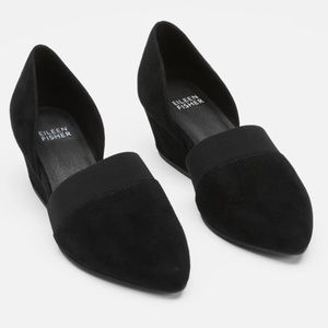 EILEEN FISHER- Hilly Suede d'Orsay Pump- Size 9.5
